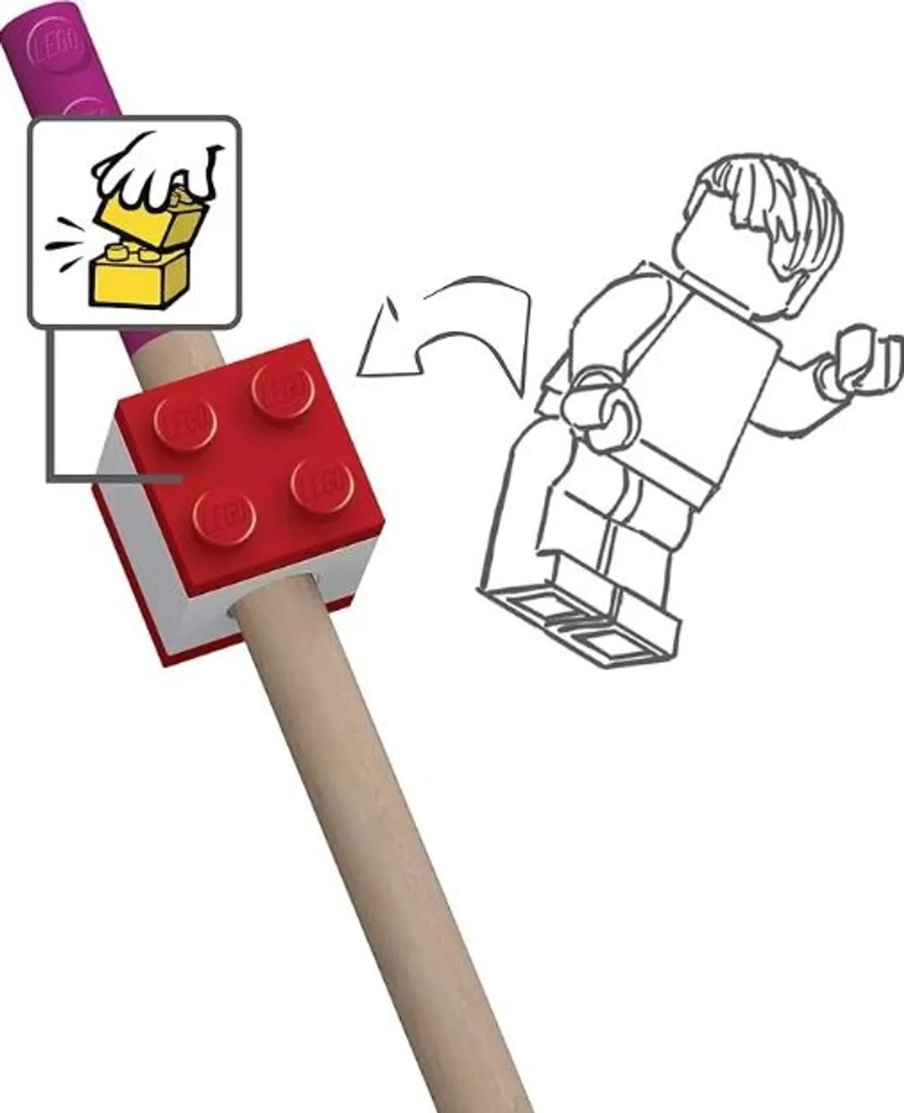 LAPIS COR C/12 LEGO JANDAIA - Imagem 3