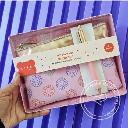 KIT F ESTOJO C/CANETA MARGARIDA