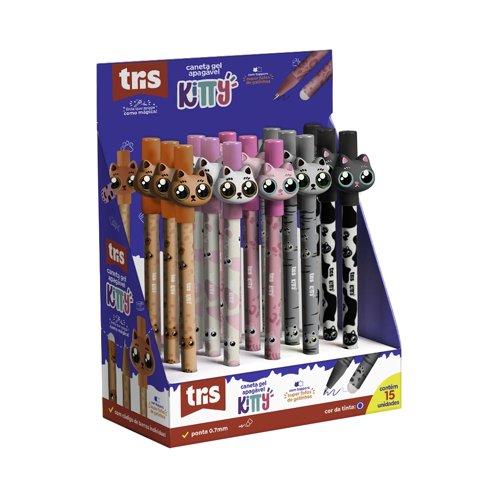 CANETA GEL KITTY GATO