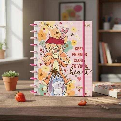 CADERNO TILIDISCO 10X1 POOH TILIBRA