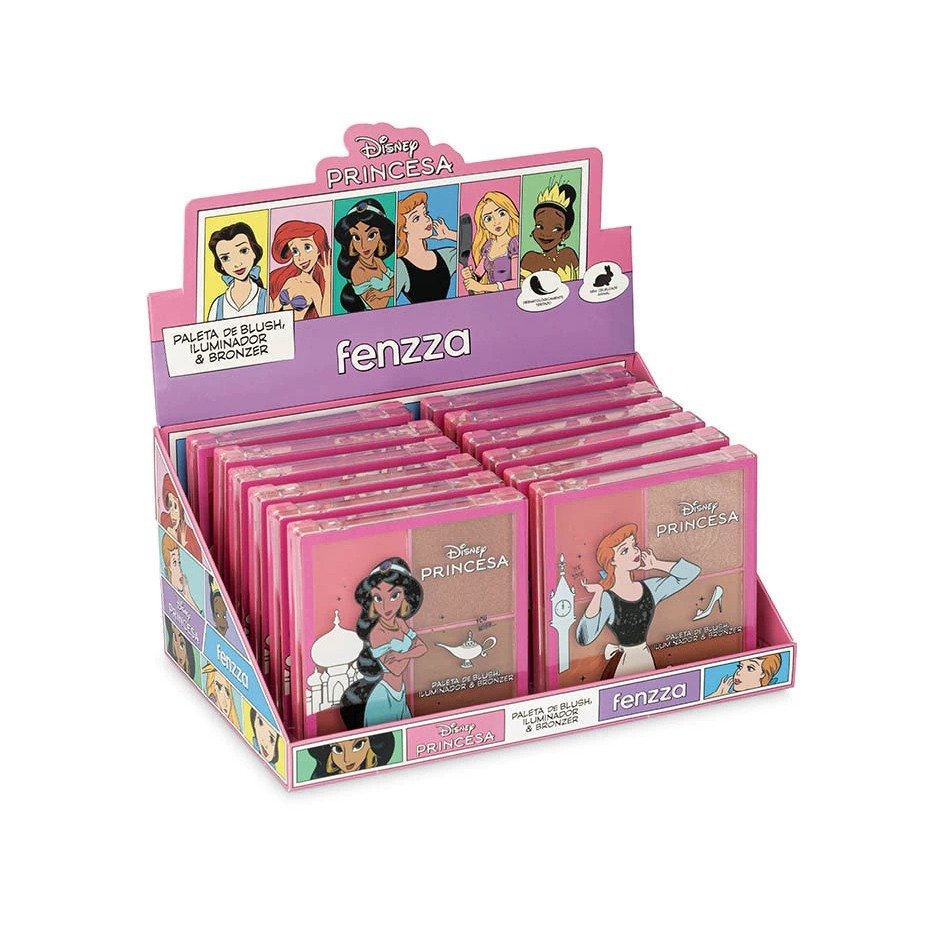 PALETA BLUSH / ILUMINADOR / BRONZEADOR PRINCESAS