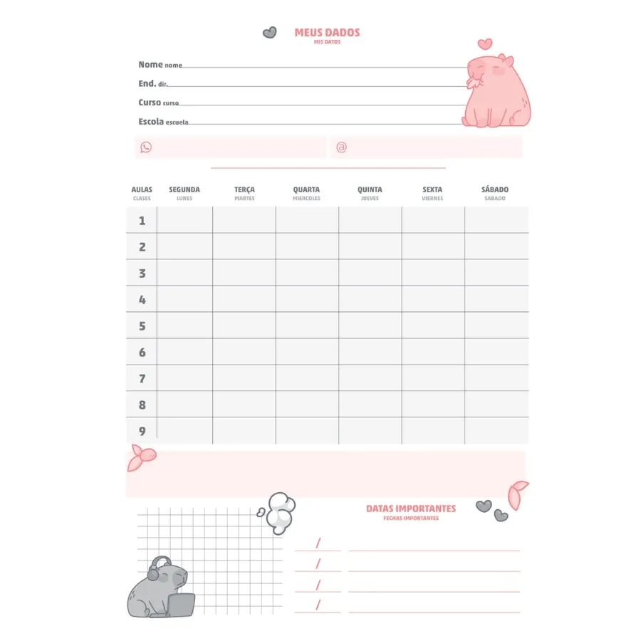 CADERNO 15X1 CAPIVARA - Imagem 6