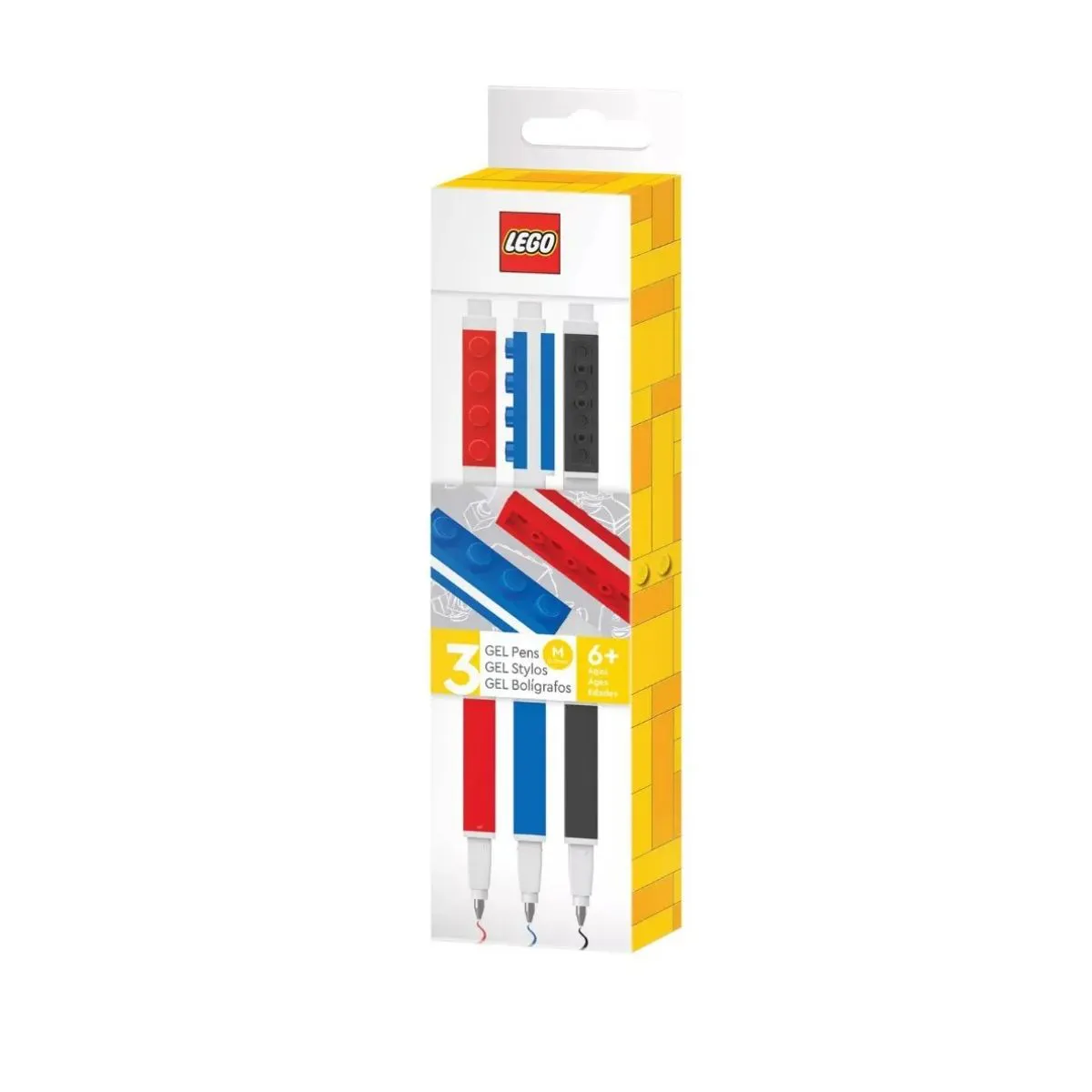 CANETA GEL AZ/PT/VM LEGO JANDAIA