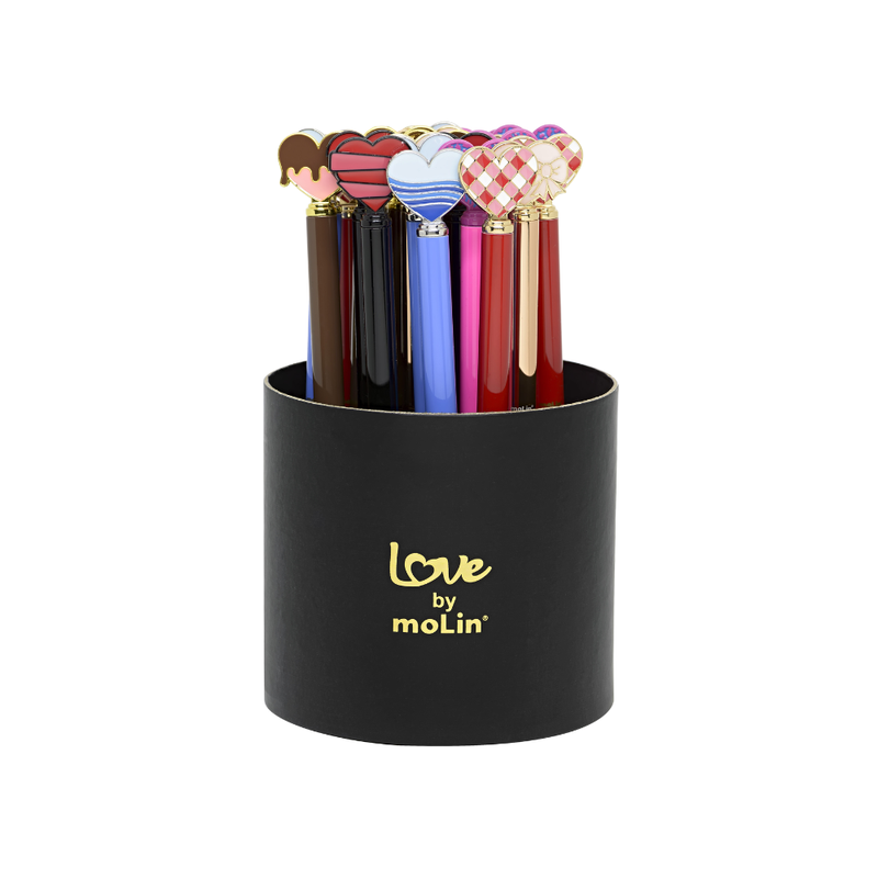 CANETA CORACAO MET MOLIN