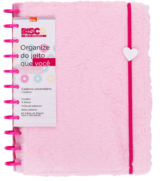 CADERNO DISCO PLUSH S2