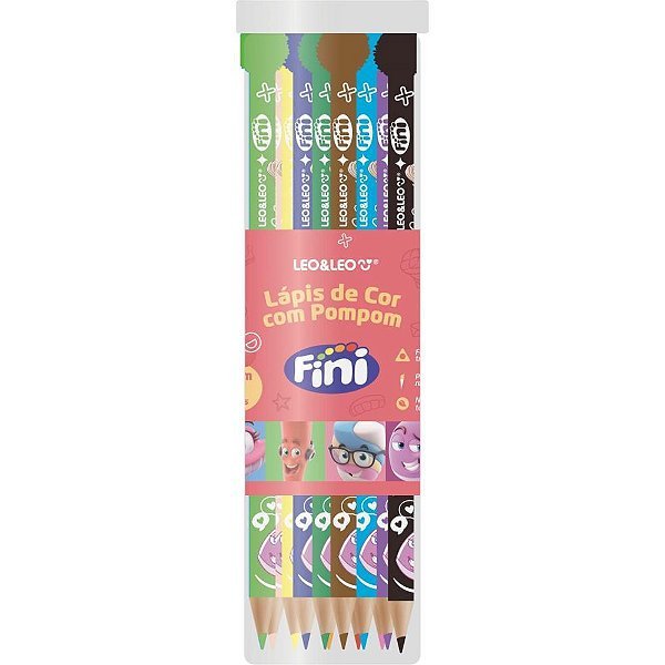 LAPIS COR C/12 FINI POMPOM