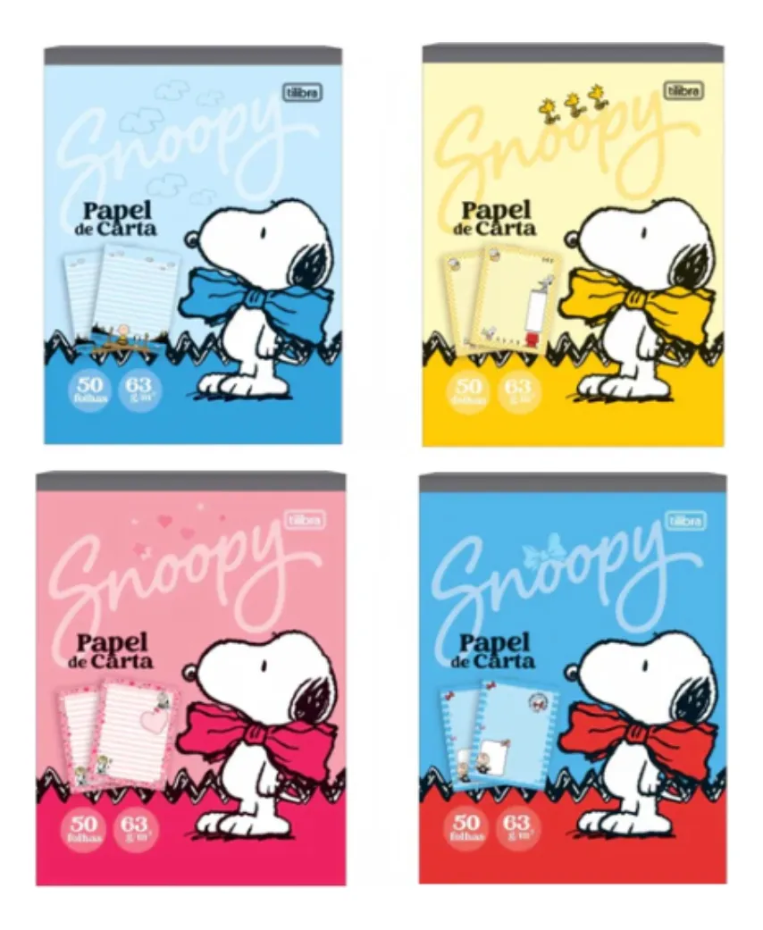 PAPEL CARTA 50F SNOOPY