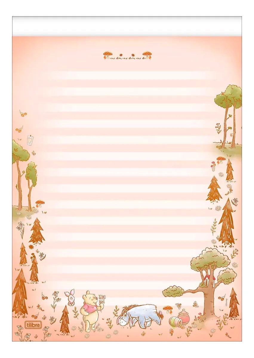 PAPEL CARTA 50F POOH - Imagem 3