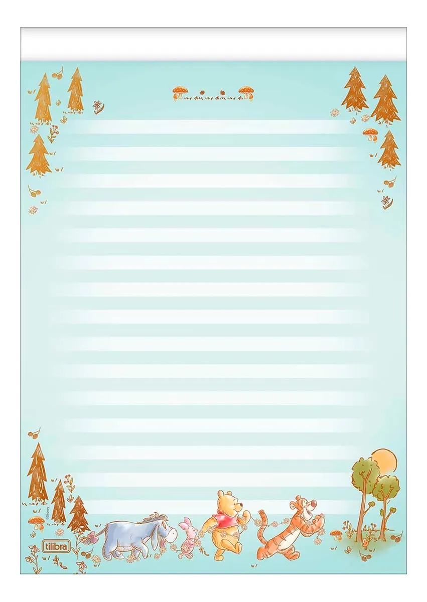 PAPEL CARTA 50F POOH - Imagem 2