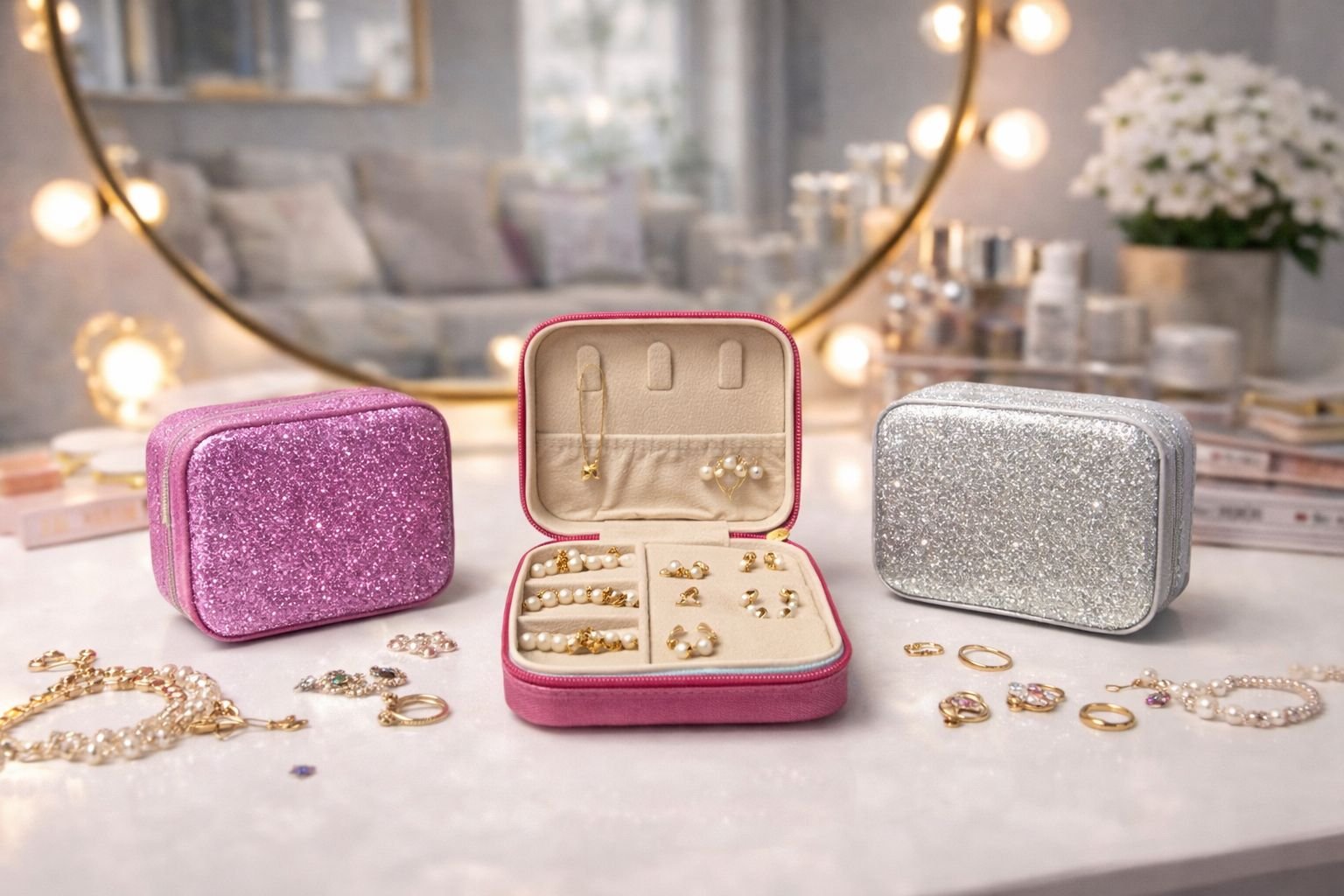 MINI PORTA JOIA GLITTER