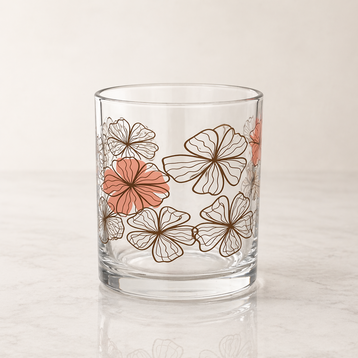 CANECA DE VIDRO FLOR 340ML - Imagem 5