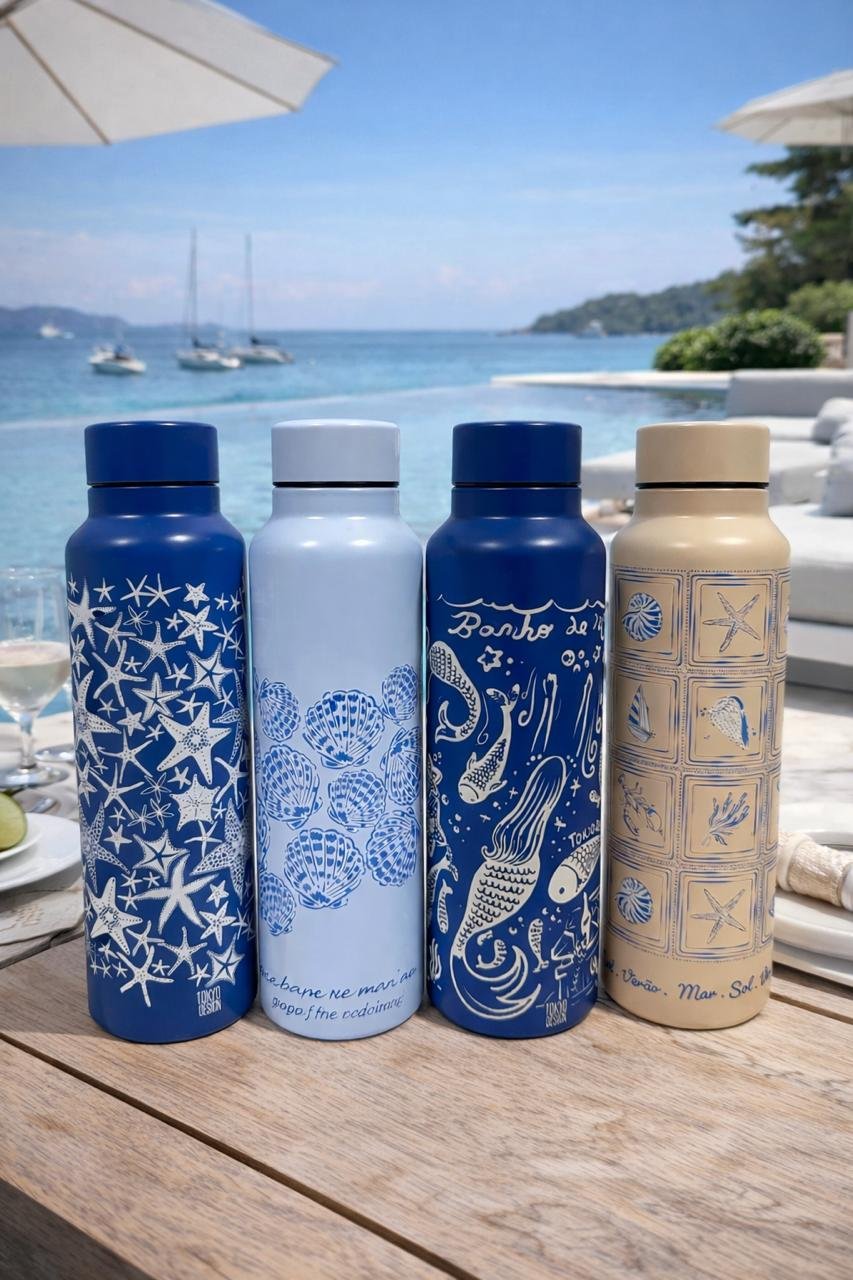 GARRAFA INOX 800ML MAR