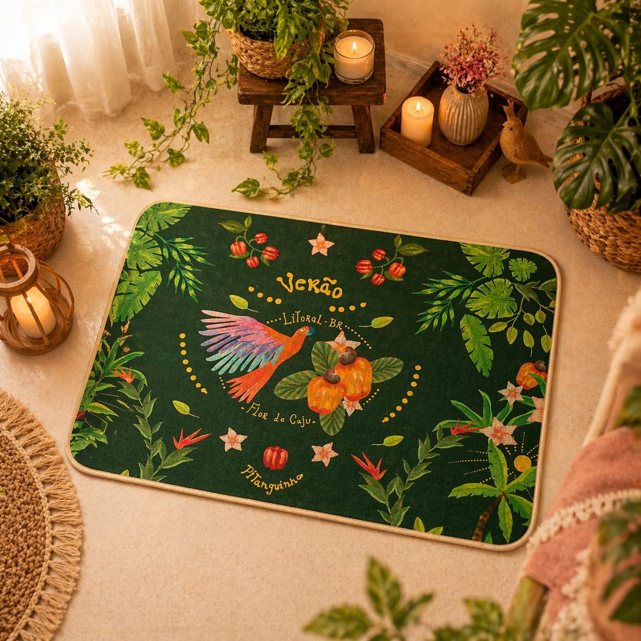 TAPETE 38X58 TROPICAL - Imagem 2