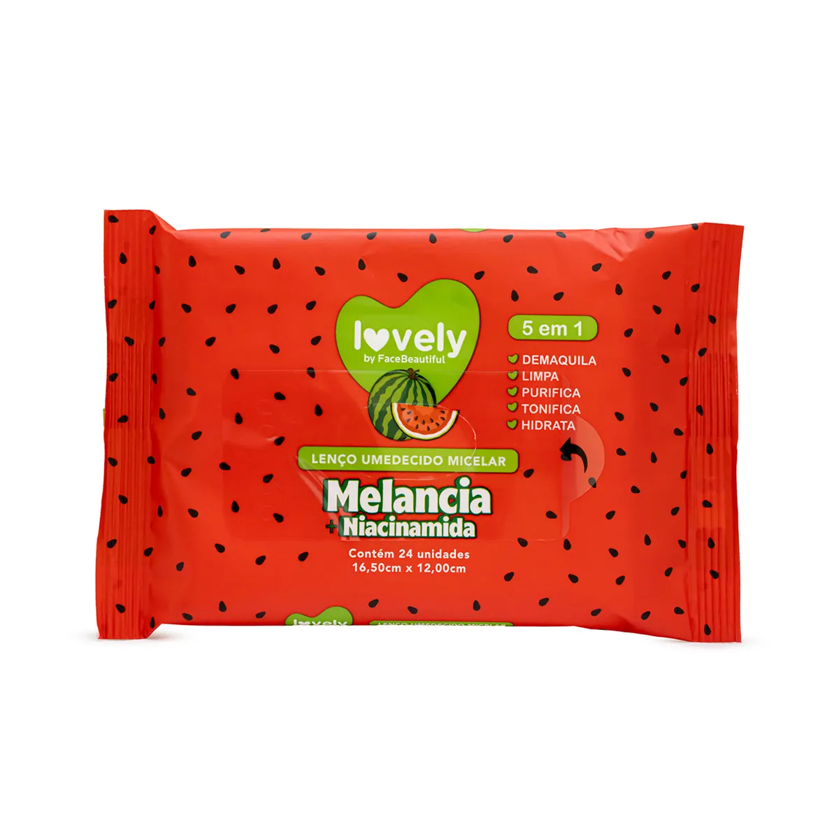 LENÇO UMEDECIDO LOVELY MELANCIA