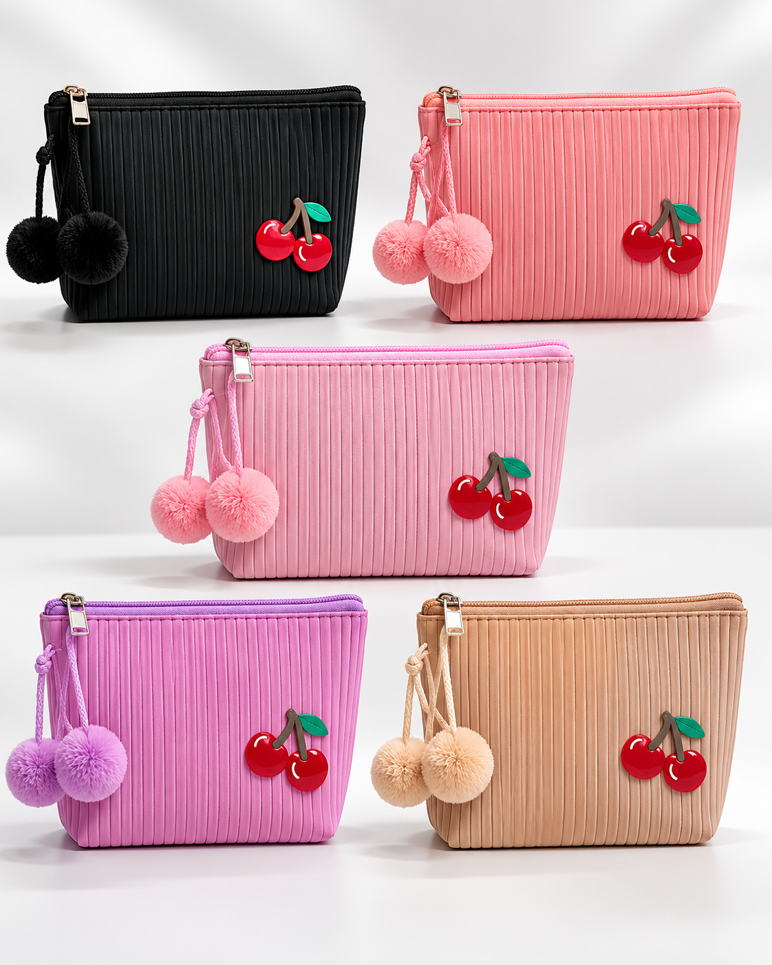 NECESSAIRE RETANGULAR CEREJA