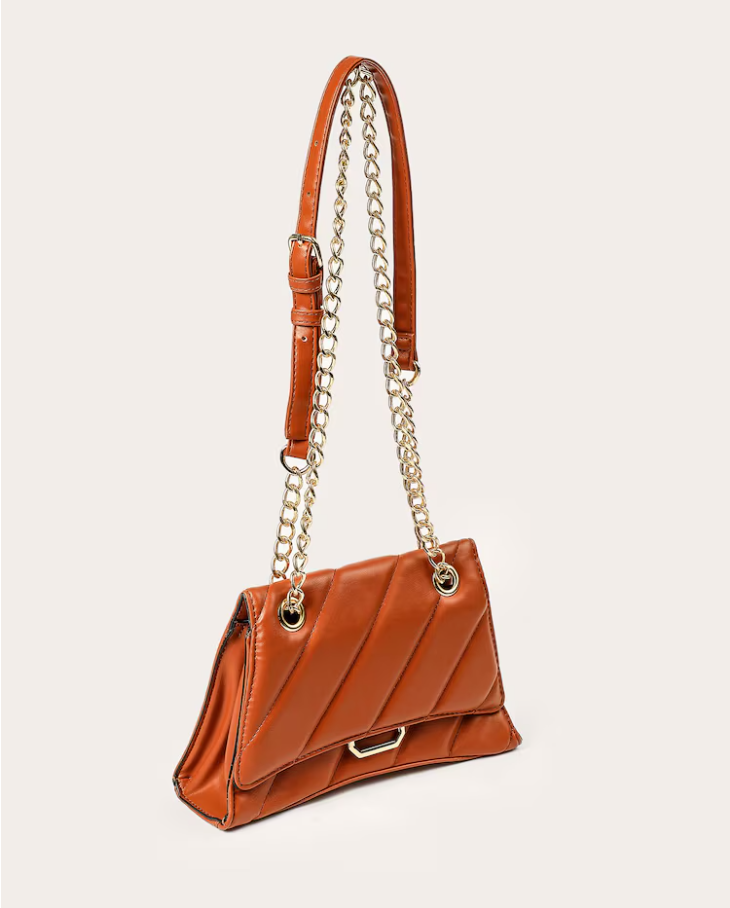 BOLSA TRANSVERSAL C/ ALÇA DOURADA - Imagem 5