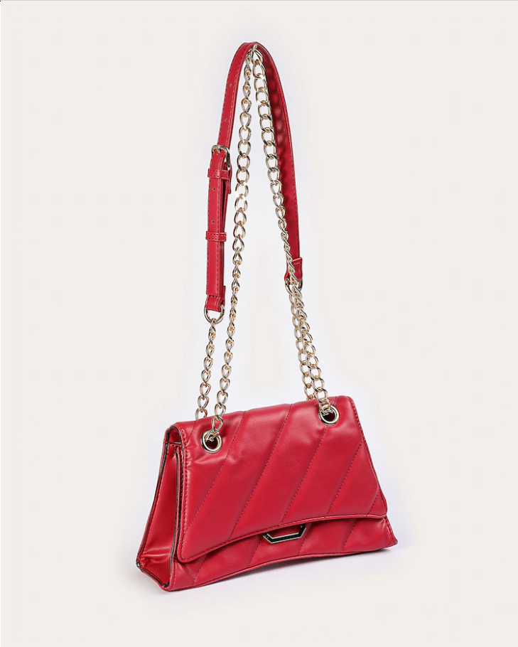 BOLSA TRANSVERSAL C/ ALÇA DOURADA - Imagem 4