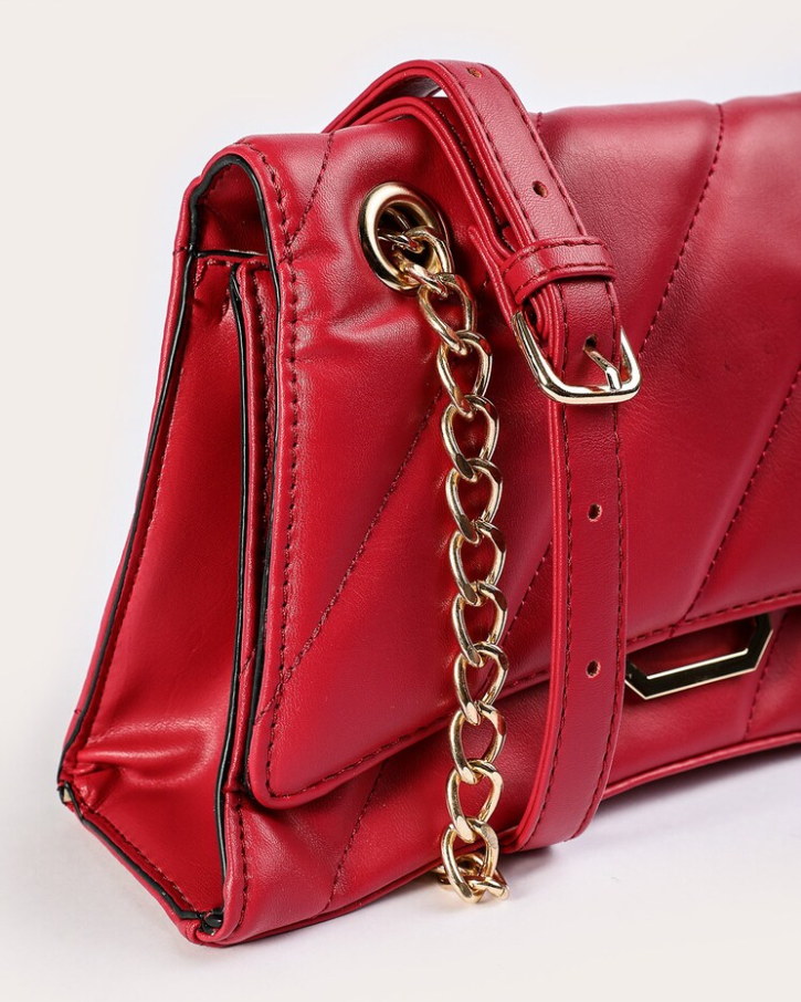 BOLSA TRANSVERSAL C/ ALÇA DOURADA - Imagem 6