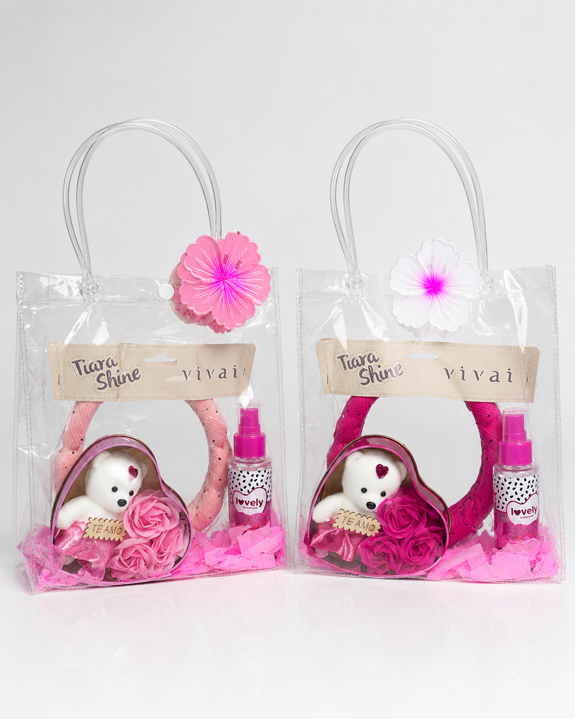 KIT TIARA+ URSO CORAÇÃO