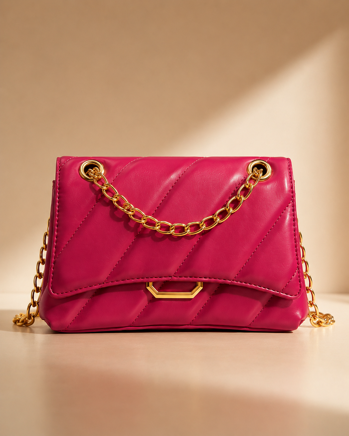 BOLSA TRANSVERSAL C/ ALÇA DOURADA - Imagem 11
