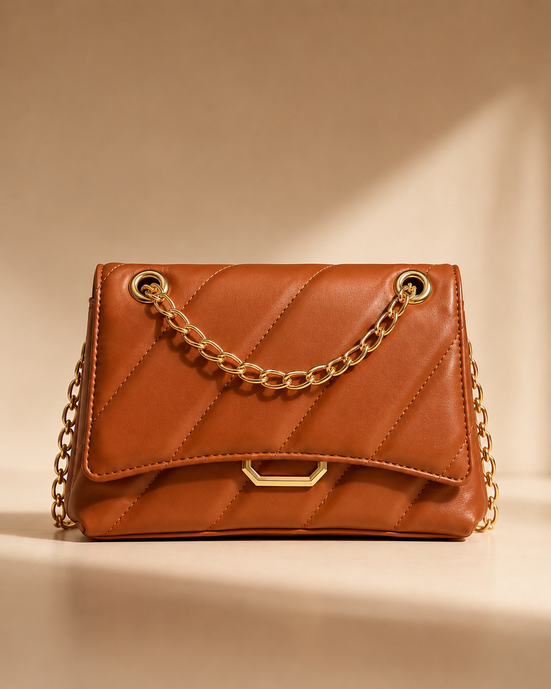 BOLSA TRANSVERSAL C/ ALÇA DOURADA - Imagem 10