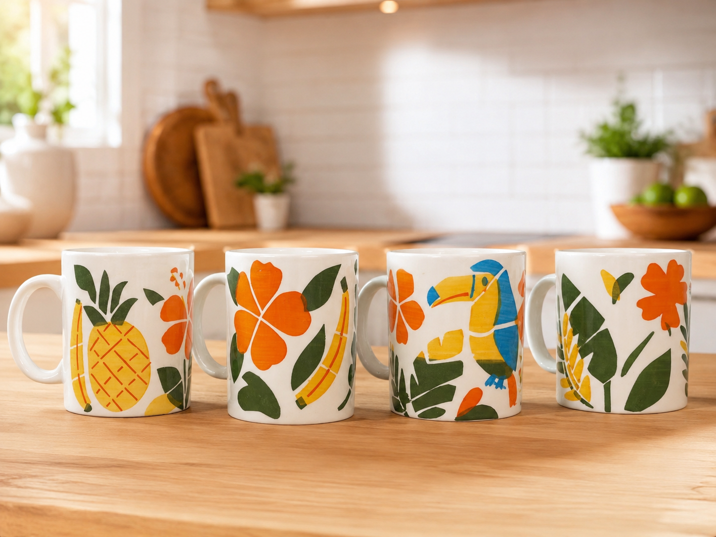 CANECA CERAMICA 310ML BOTÂNICA