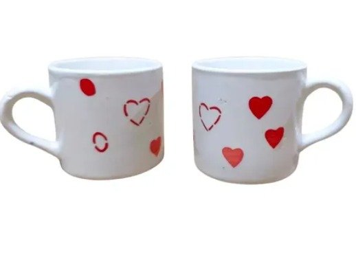 CANECA VIDRO 1100ML C/2 AMOR