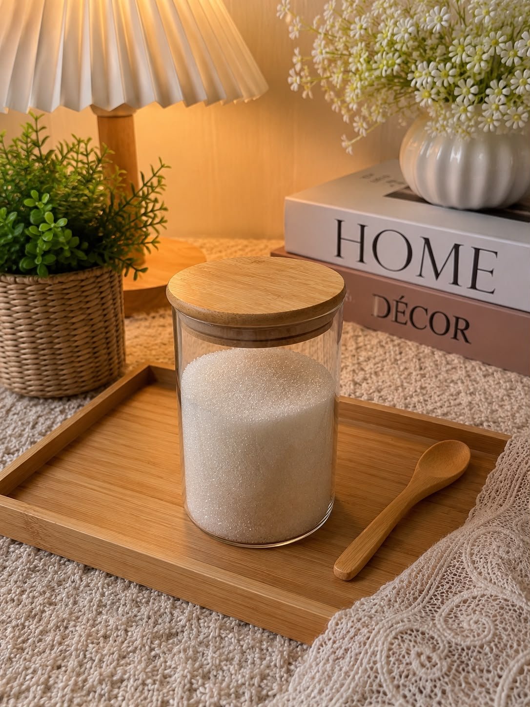 POTE HERMÉTICO ÂMBAR C/TPA BAMBU 450ML