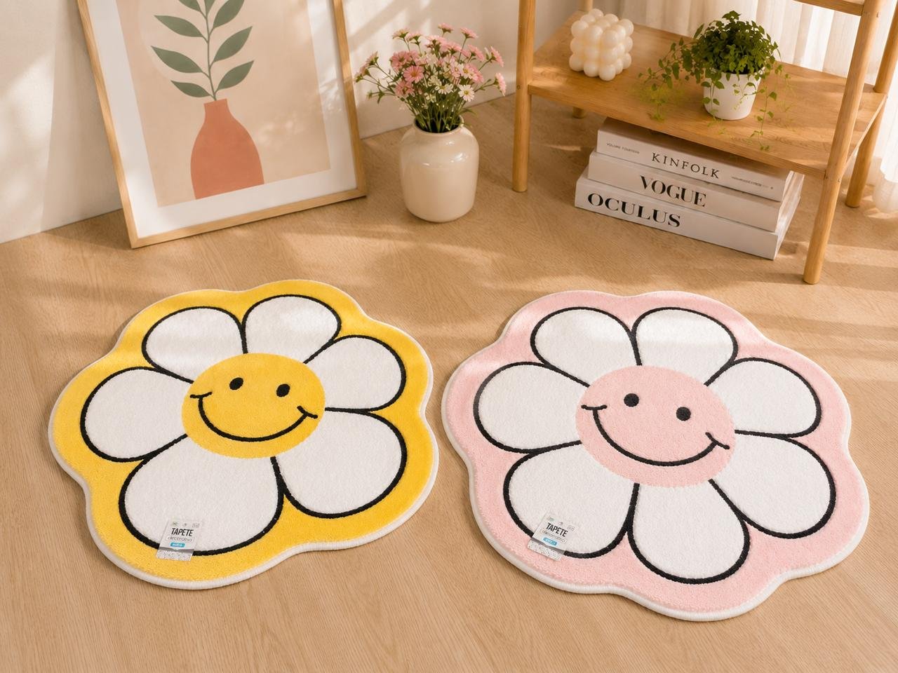 TAPETE 60CM FLOR FUXING