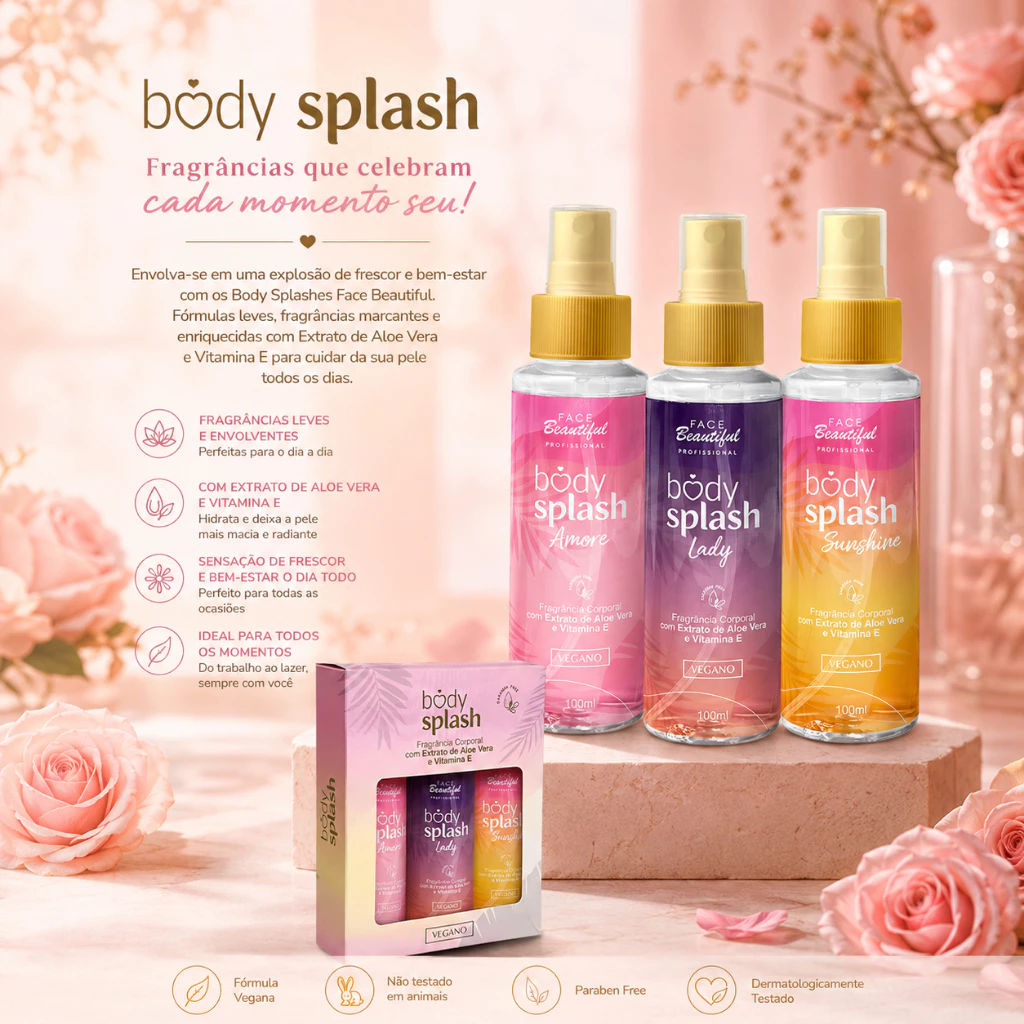 KIT C/3 BODY SPLASH SORTIDO 2 FACE BEAUTIFUL - Imagem 2