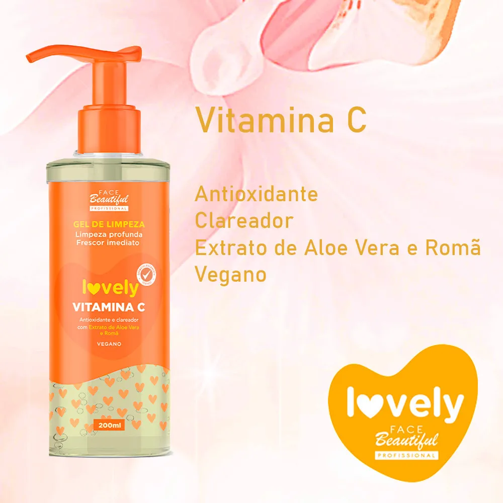 GEL LIMPEZA VITAMINA C 200ML FACE BEAUTIFUL - Imagem 2