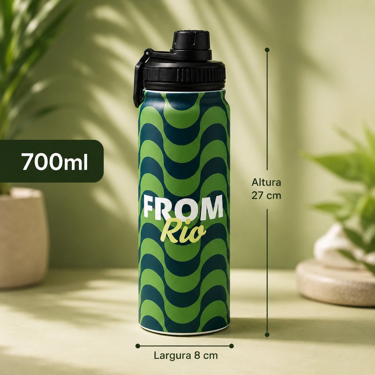 GARRAFA TERMICA 700ML RIO - Imagem 2
